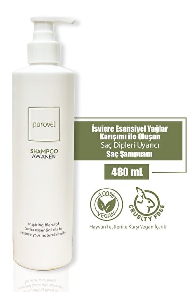Pürovel Awaken Shampoo 480 ml - Saç Dipleri Uyarıcı
