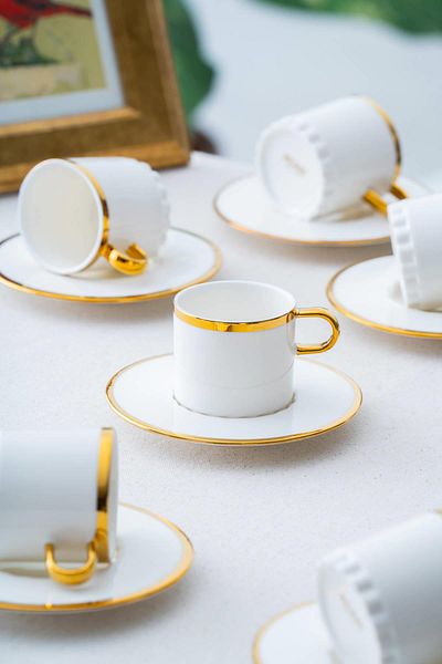 ACAR Elio Coffee Cup Set for 6 People - 90 ml