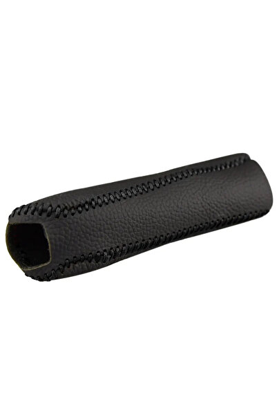 Choice Black Handbrake Sleeve Genuine Leather Handbrake Grips For Mazda 6 Nat...