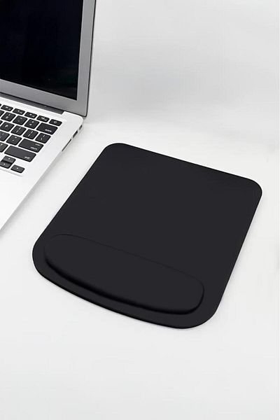 Lord Mountain Ergosoft Comfort Anti-Slip Ergonomic Mouse Pad with Square Wrist Support Black