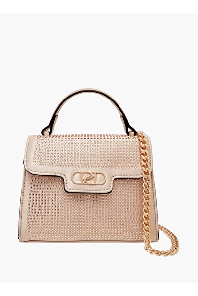 Paprika حقيبة ساتشل مزخرفة بحزام سلسلة قابل للفصل وقفل بغطاء - العرض 8 سم × ا...