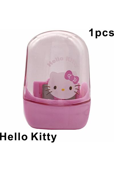 Choice Hello Kitty Anime Hello Kitty Kuromi Melody Double Hole Pencil Sharpener Cute Cartoon Portable Penci