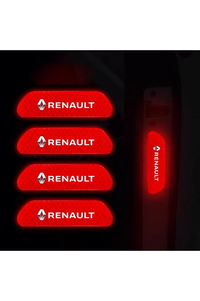 Choice ملصق عاكس للسيارة باللون الأحمر مكون من 4 قطع، لافتة تحذيرية للسلامة ا...