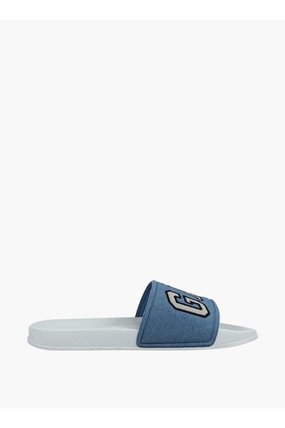 GAP Women's Logo Embroidered Slip-On Beach Slides - AUSTIN
