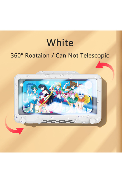 Choice حامل هاتف جداري عادي جديد مقاوم للماء للاستخدام في الحمام، غلاف هاتف ق...