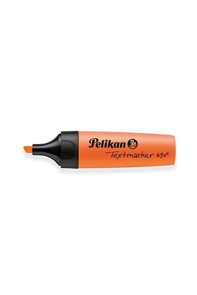 Pelikan |   Highlighter 490, Orange, Broad Tip, Bright Color, for Note and Text Highlighting