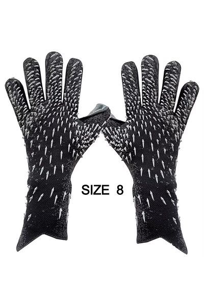 Choice Black-8 Football Goalkeeper Gloves Strong Grip for Soccer Goalie Goalkeeper Gloves with Size 6/7/8/9