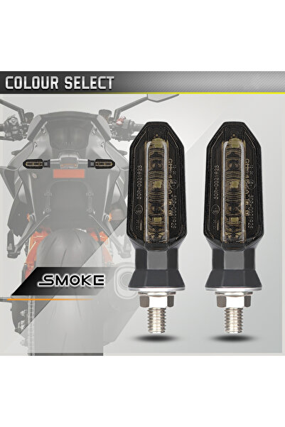 Choice1 مصباح إشارة الانعطاف LED NLperal للدراجات النارية باللون الأسود، قطعت...