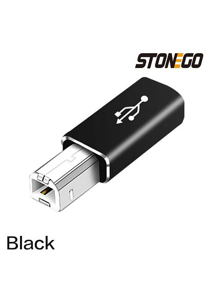 STONEGO black STONEGO Multifunctional Aluminum Alloy Type-C to USB Converter for Electronic Musical Instrume
