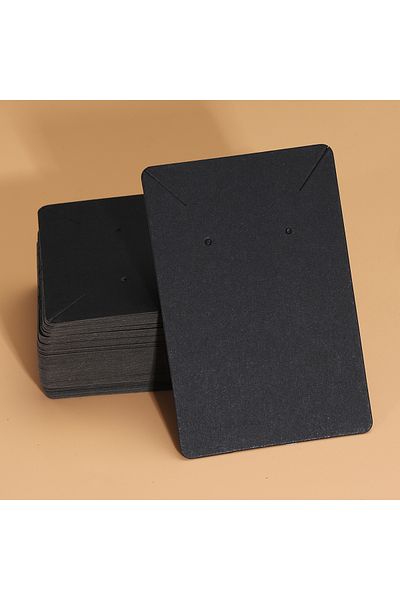 Choice black 50pcs 6x9cm Necklace Earrings Ear Studs Packaging Card Blank Jewelry Display Card Kraft Paper