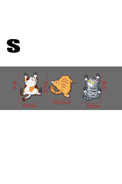 Choice مجموعة من 3 قطع صغيرة من ملصقات السيارات المضحكة على شكل قطة أليفة متس...