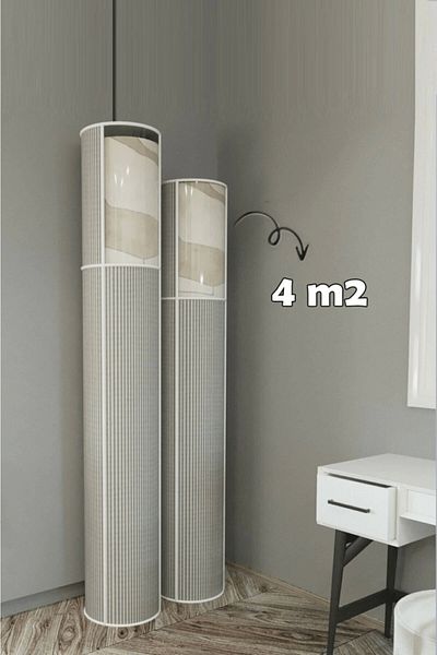 NEZADE STORE 6-Piece PVC Window Carpet Cover with Air-Ventilation (4 M2)