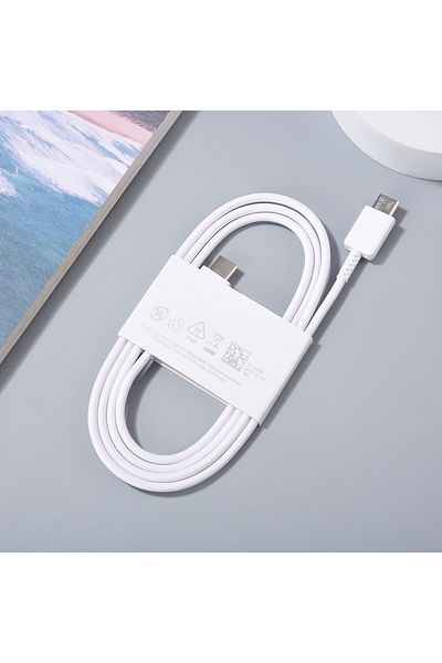 Choice 1m White Color Samsung 25W 45W USB C To Type C Cable For Galaxy S24 S23 S22 S21 S20 Note 20 Ultra Pl