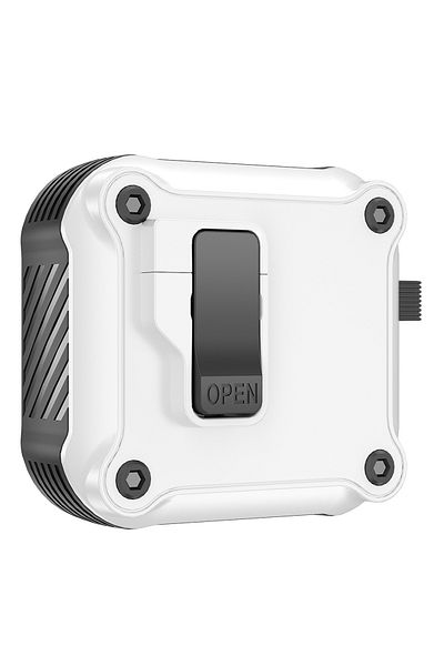 Choice For 2024 Airpods 4 White Security Lock Cover For Airpods 4th Gen (2024) Case For Airpods 4 With Acti