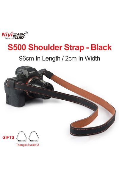 Choice S500-black Camera Shoulder Strap Retro Micro Single Strap Suitable for Canon R8 R50 Nikon ZFC Sony A