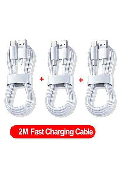Choice 3PCS 2m NNBILI 1-3PCS 10A 100W Type C Super Fast Charging Cable Data Cord For Huawei OPPO vivo iQoo