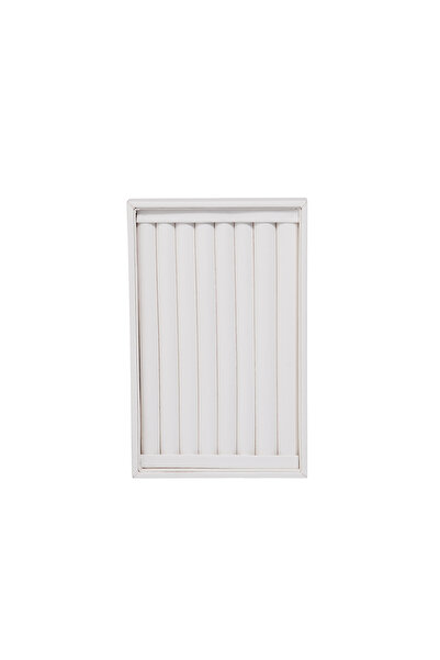 Choice صينية تخزين مجوهرات مخملية صغيرة من البولي يوريثين باللون الأبيض (قطعة...