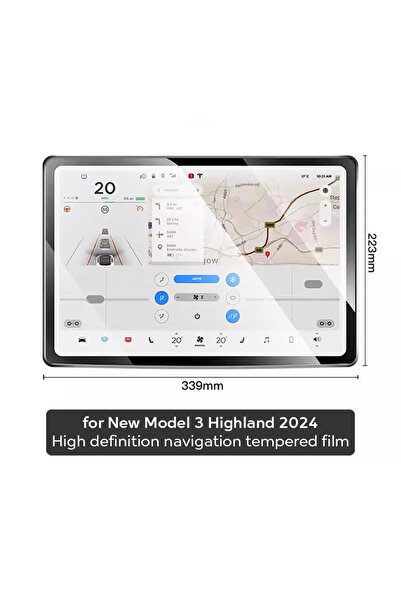 Choice1 for center display TESY Tempered Glass Film Protector for New Tesla M...