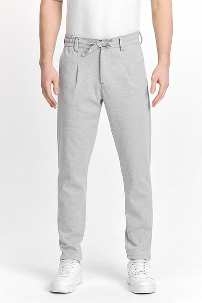 DAMGA JEANS Men's Comfortable Elastic Loose Classic Gray Trousers