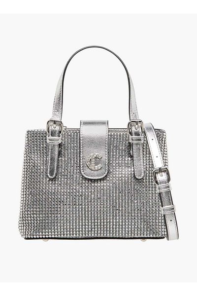 Le Confort Embellished Tote Bag with Zip Closure and Detachable Strap