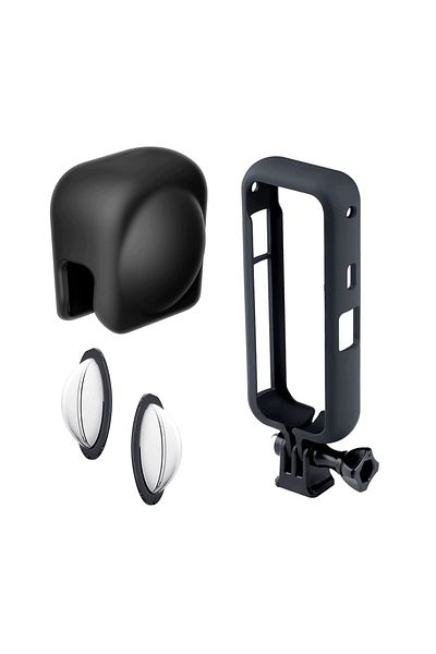 Choice Combination Insta360 X3 Lens Cap Protector + Protection Frame + Lens Guards for Insta 360 X3 Camera