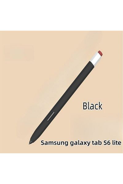 Choice S6 Lite Black Silicone Pencil Case Tablet Touch Stylus Pen Cover Solid Colour for Samsung Galaxy Tab
