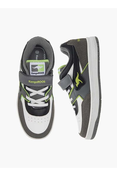Kangaroos Girls' Logo Detail Sports Shoes with Hook and Loop Closure