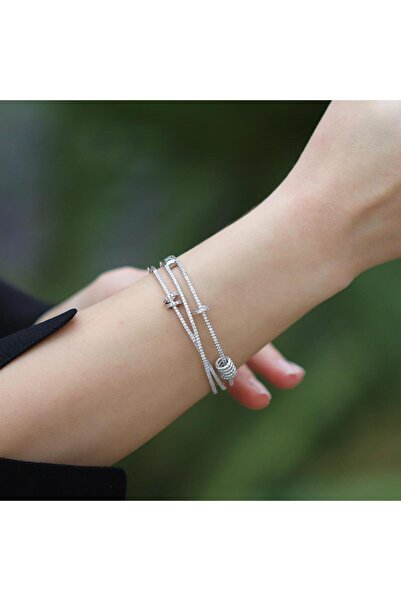 Necati Gün Apm Monaco Model Kayar Halkalı 3 Sıra Zirkon Taşlı 925 Ayar Gümüş ...