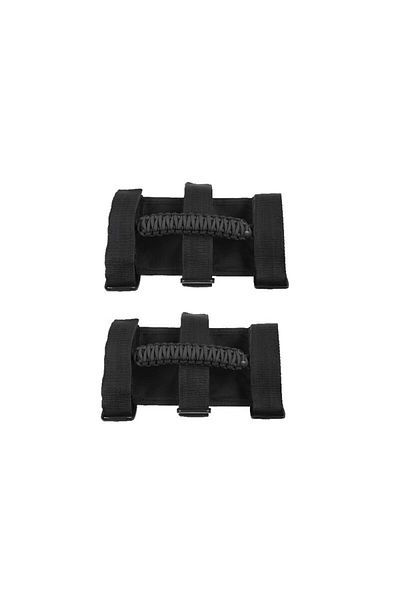 Choice 1pair black 2Pcs Car Roof Handle Rope Grab Handles Grip Handle Fit For Jeep Wrangler CJ YJ TJ JK JL