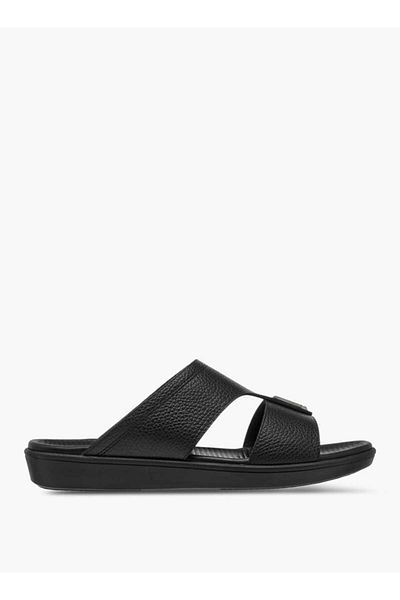Duchini Duchini Men's Metal Accent Slip-On Arabic Sandals