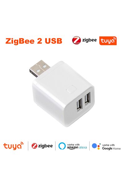 Choice محول طاقة 5 فولت صغير USB من Zigbee 2 USB Tuya WiFi/Zigbee Smart Micro USB محول طاقة 5 فولت صغير USB للتحكم الصوتي