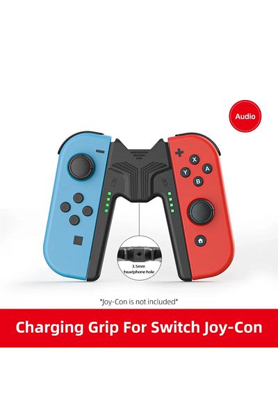 Choice Black with Audio Aolion Charging Grip Bracket for Switch Joycon Handle Gaming Controller Grip Chargi