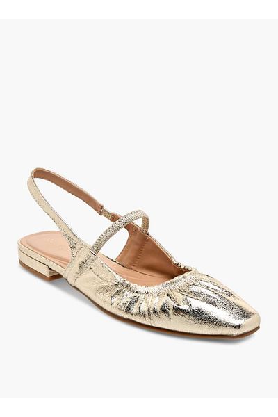 Celeste Women's Textured Slingback Sandal with Elasticated Strap