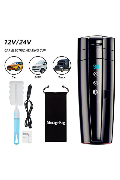 Choice M07B With Bag E-ACE 12V Portable Car Heating Cup 400ml Stainless Steel...