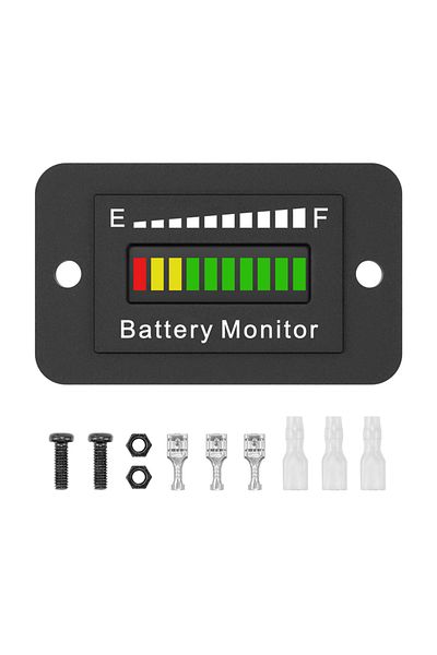 Choice Bm210 Led Battery Meter 12v 24v 36v 48v 60v 72v Battery Power Monitor Waterproof Lithium Acid Monito