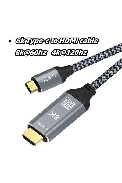 Choice كابل Miziqier USB C إلى HDMI بطول 10 أقدام و3 أمتار و118 بوصة، 8K Type-C إلى HDMI، 8K 4K Type C إلى HDMI 2.1 Thunderbolt