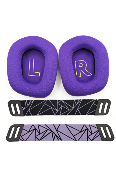 Choice وسائد أذن بديلة من الفوم باللون الأرجواني من Logitech G733 G335، غطاء وسادة لسماعات الرأس Logitech G733 G335