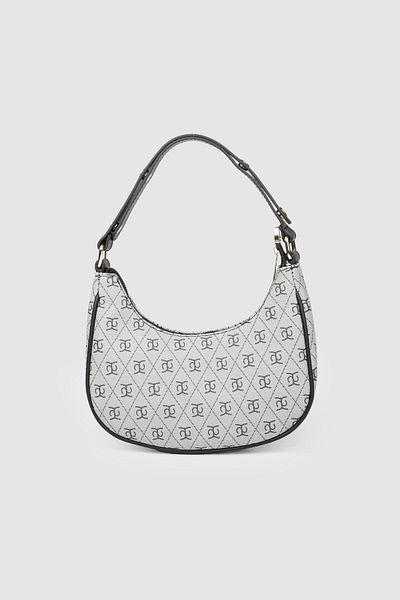 La La'Graccio Paris La'Graccio Paris Women's Alex Baguette Bag Gri negru