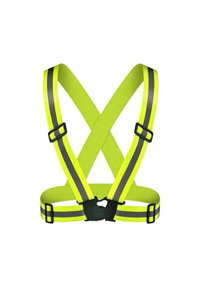 Choice سترات السلامة الخارجية القابلة للتعديل باللون الأصفر مقاس موحد للمشي ا...