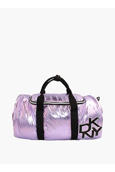 Dkny DKNY Logo Print Duffel Bag with Handles and Detachable Strap