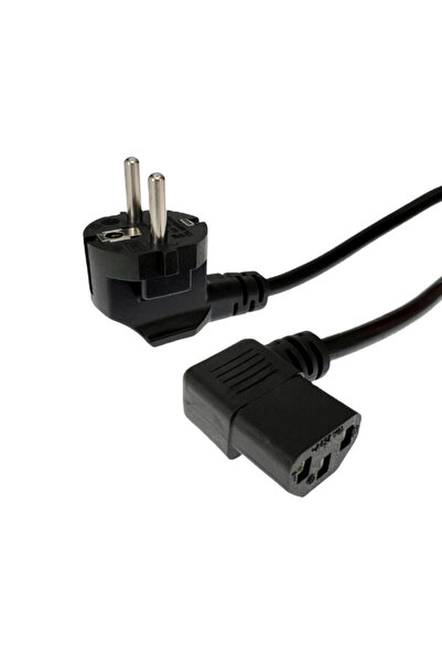 Choice كابل طاقة C13 بزاوية قائمة للكمبيوتر من الاتحاد الأوروبي قابس محول من ...