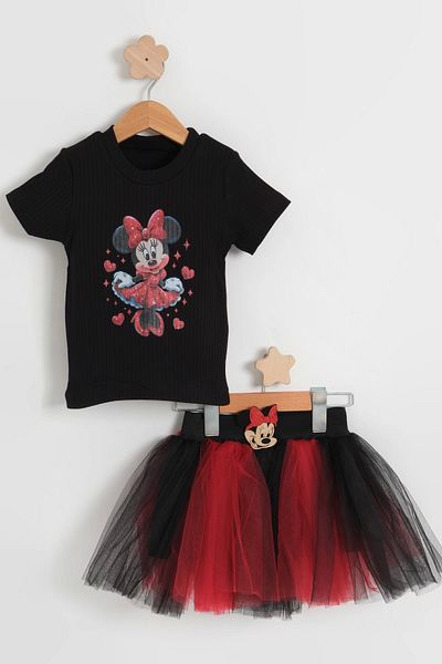 LOGO AKSESUAR Girl's Black Tutu Double Set - Buckle