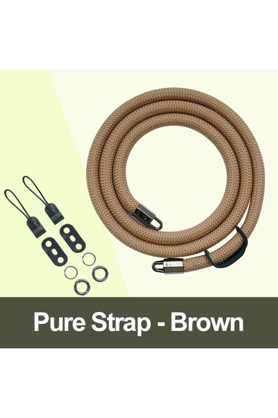 Choice حزام كتف للكاميرا بني نقي عالمي لكاميرات نيكون وباناسونيك وكانون ولايكا وبنتاكس وفوجي فيلم