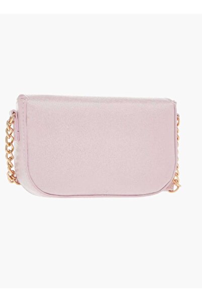 Celeste Celeste Bow Embellished Crossbody Bag with Chain Detail Strap and Flap Closure