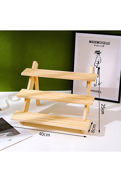 Choice حامل خشبي للأقراط مكون من 3 2-4 طبقات، حامل عرض للأقراط، رف عرض الكب ك...