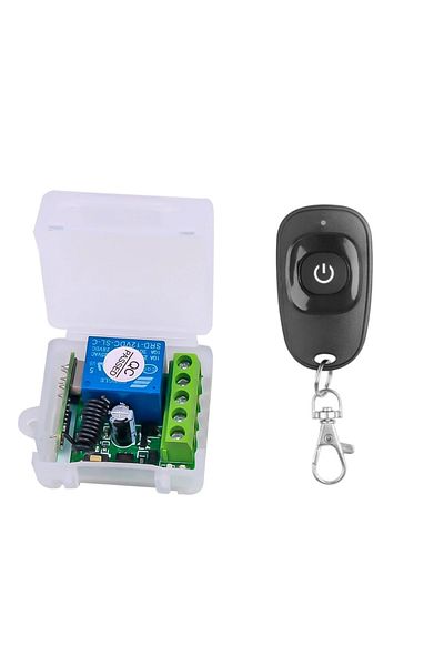 GERMA 1Remote 1 Receiver-W GERMA 433Mhz Universal Wireless Remote Control Switch DC 12V 1CH Relay Receiver