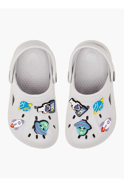 Aqua Aqua Boys' Applique Detail Clogs with Backstrap
