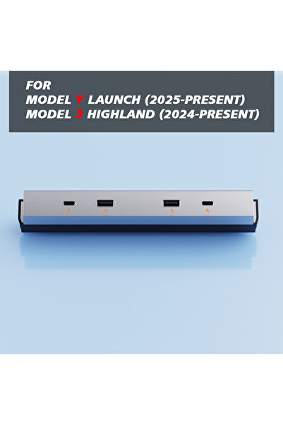 Choice موزع USB من هايلاند لطراز تيسلا الجديد Y 2025، وحدة تحكم مركزية من جونيبر، شحن سريع TPYE-C USB