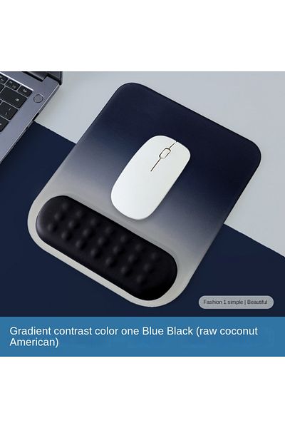 Choice square blue black Mouse pad with wrist rest pad Ergonomic anti-slip silicone base gaming accessories