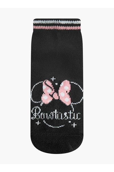 Disney Minnie Mouse Print Ankle Length Socks - Set of 3